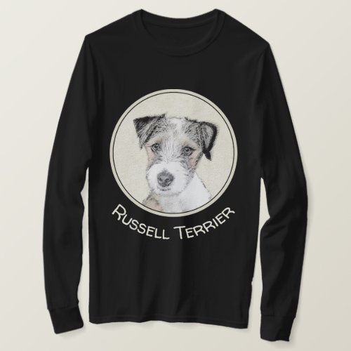 Russell Terrier Rough Painting _ Original Dog Art T_Shirt