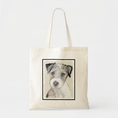 Russell Terrier Rough Painting _ Original Dog Art Tote Bag