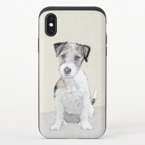 Russell Terrier Rough Painting _ Original Dog Art iPhone X Slider Case