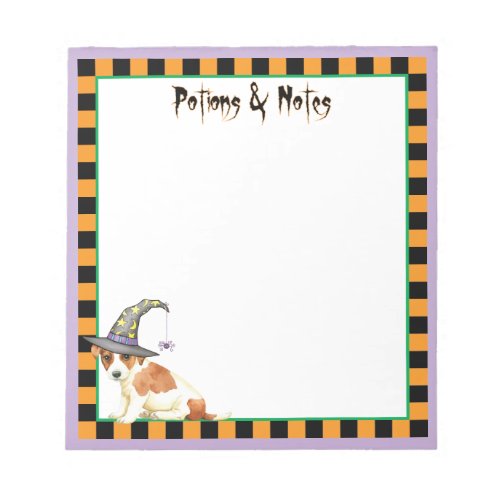 Russell Terrier Witch Notepad