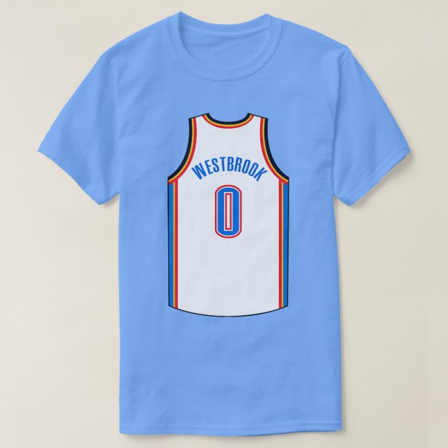 Russell Westbrook Oklahoma City Jersey Qiangy  1 T-Shirt (Design Front)