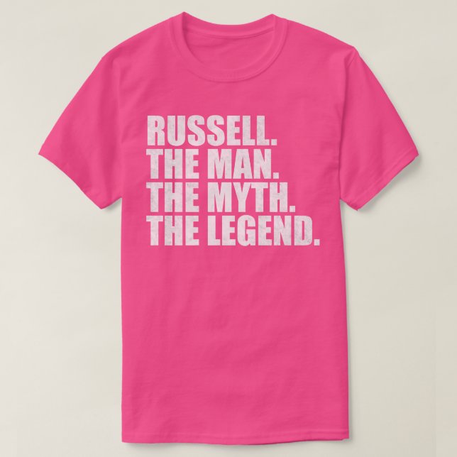 RussellRussell Name Russell given name T-Shirt (Design Front)
