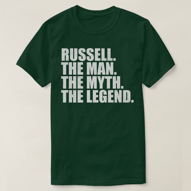 RussellRussell Name Russell given name T-Shirt (Design Front)