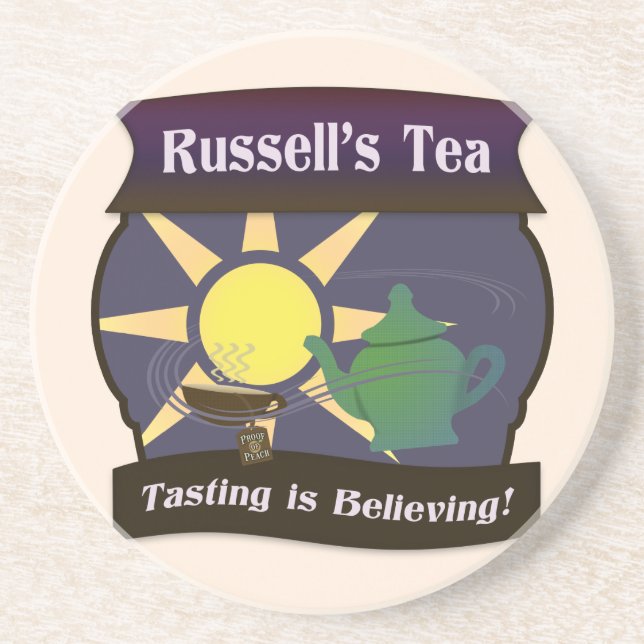 Russell's Tea Drink Coaster (Front)