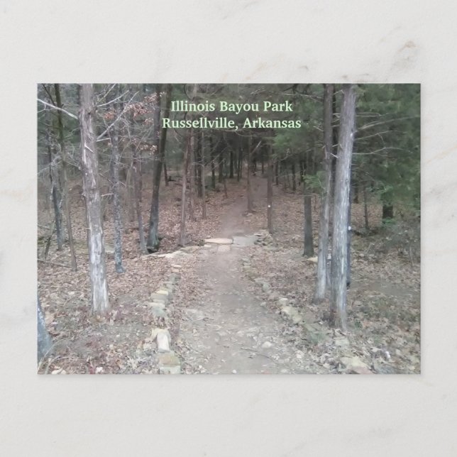 Russellville, Arkansas Park Trail Postcard (Front)