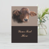 Russet Brown Cow Portrait (Standing Front)