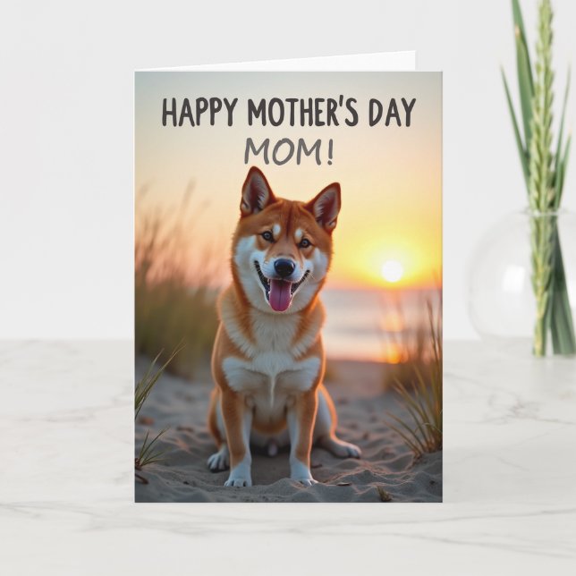 Russet Dog Mothers Day Card (Front)
