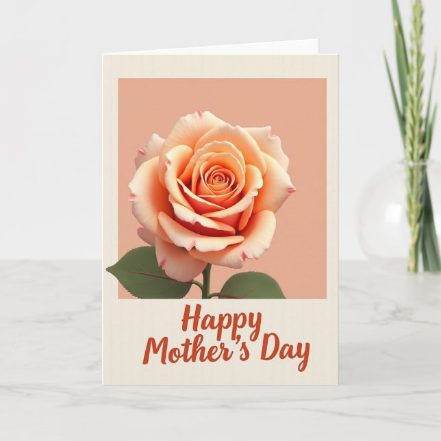 Russet Script Mothers Day Card (Front)