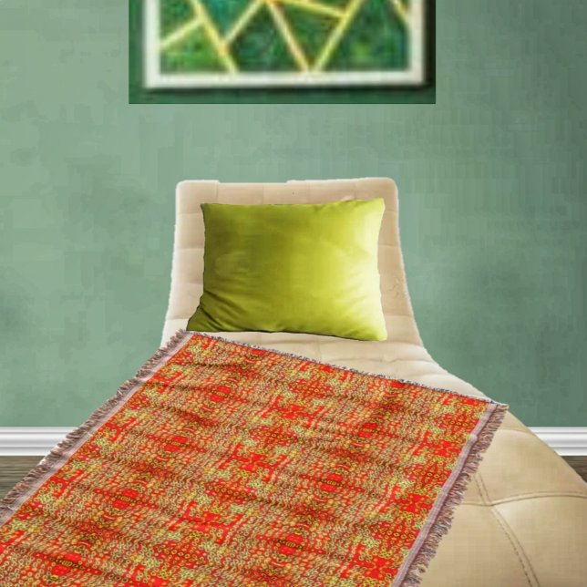 Russet Specks Throw Blanket (Add a touch of tweed to your home decor, with this throw blanket!)