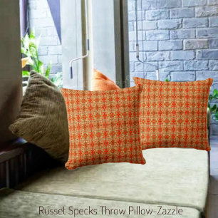 Russet Specks Throw Pillow