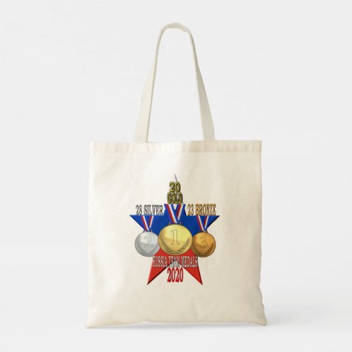 Russia 2020 Medals T_Shirt Tote Bag