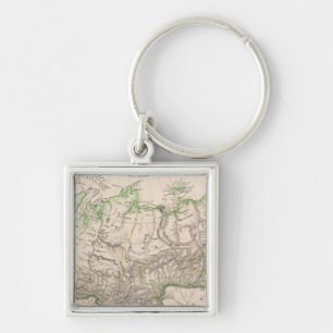 Russia and Asia 2 Keychain