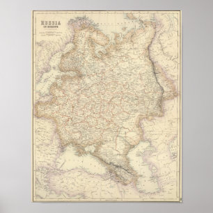 Russia and Europe Poster