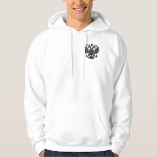 Russia Arms White Hoodie - English