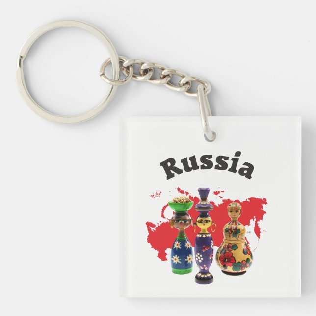 Russia - Babuschka key Keychain (Front)
