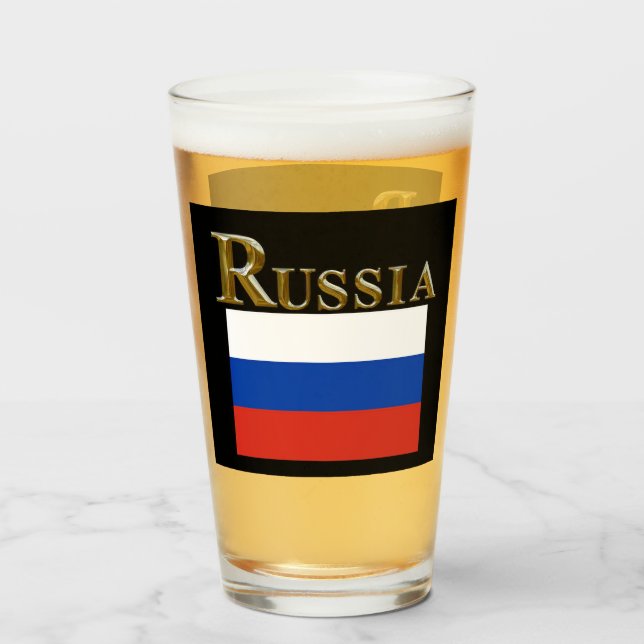 RUSSIA BEER GLASS (Front Filled)