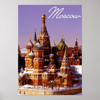 Russia Capital Moscow Kremlin Poster