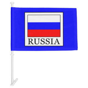 Russia Car Flag