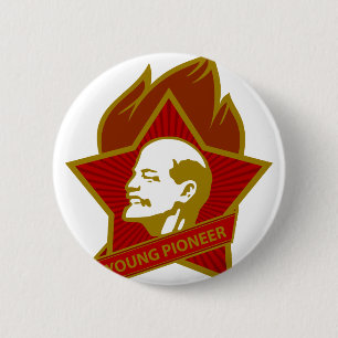 Russia CCCP USSR Young Pioneer Pinback Button