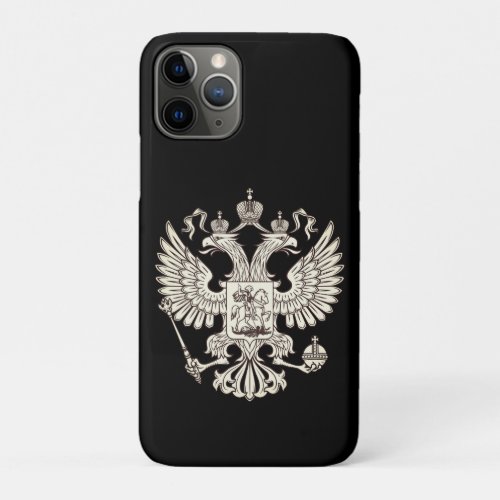 Russia coat of arms _ white version iPhone 11 pro case