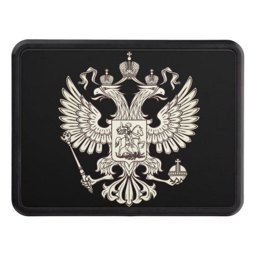 Russia coat of arms _ white version hitch cover