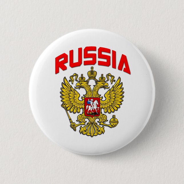 Russia Crest Button (Front)
