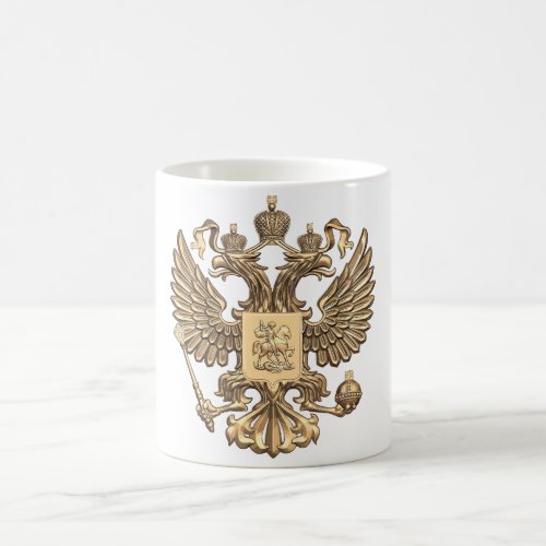 Russia double eagle coffee mug