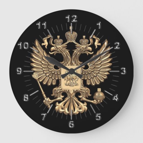 Russia double eagle large clock