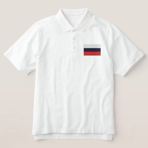 RUSSIA EMBROIDERED POLO SHIRT