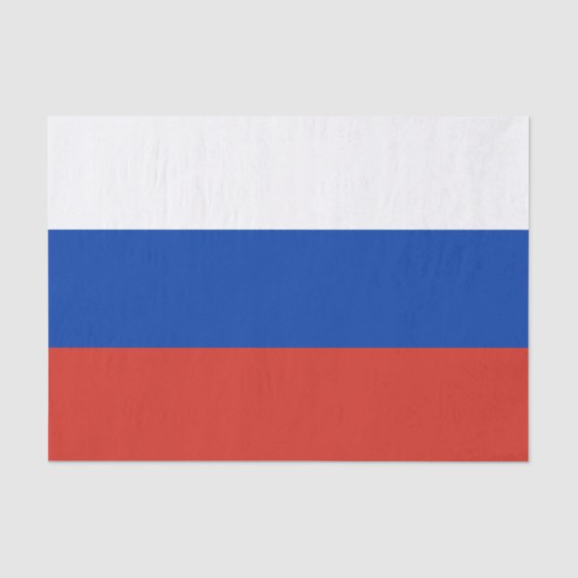 Russia fashion decor, Russian Flag tissue paper (Front)