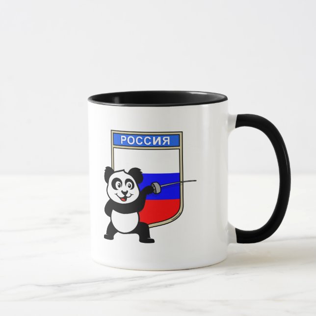 Russia Fencing Panda Mug (Right)