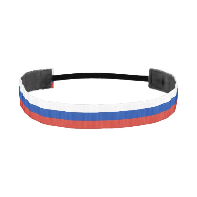 Russia Flag Athletic Headband (Front)
