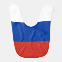 Russia flag baby bib