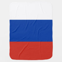 Russia flag baby blanket