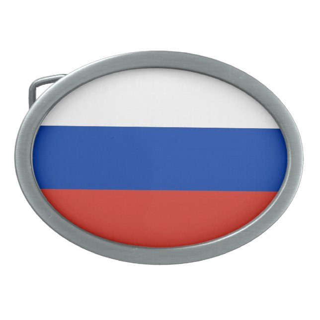 Russia flag belt buckle (Front)