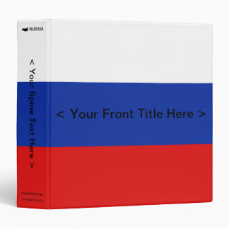 Russia Flag Binder