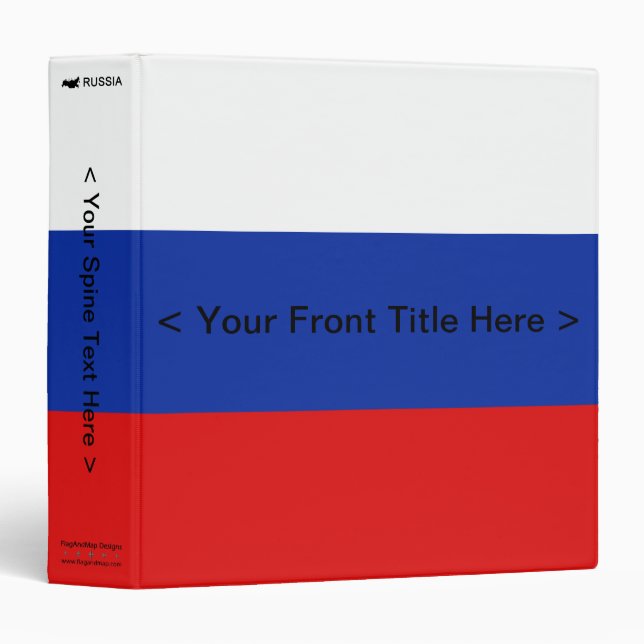 Russia Flag Binder (Front/Spine)