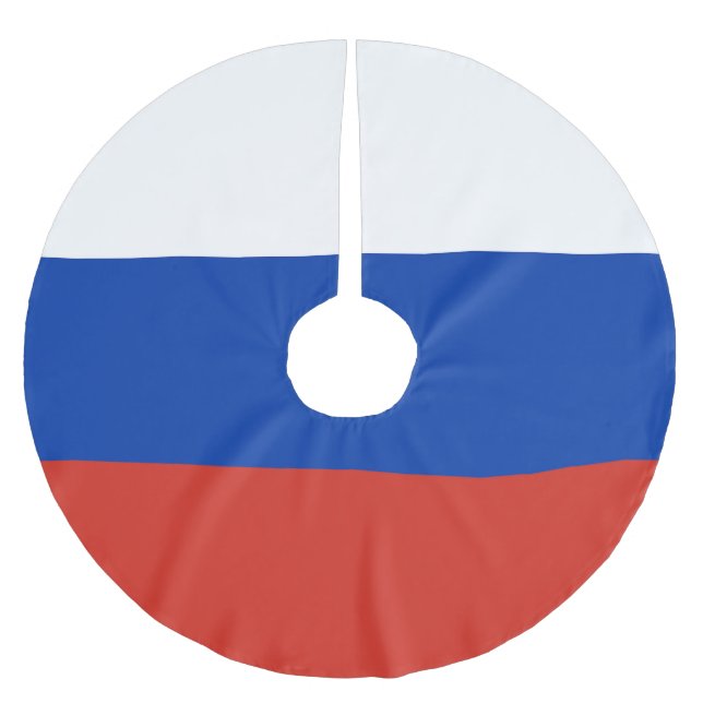 Russia flag brushed polyester tree skirt (Front)