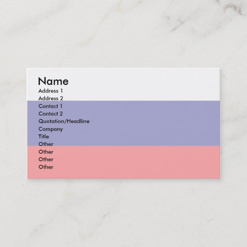 Russia Flag Business Cards