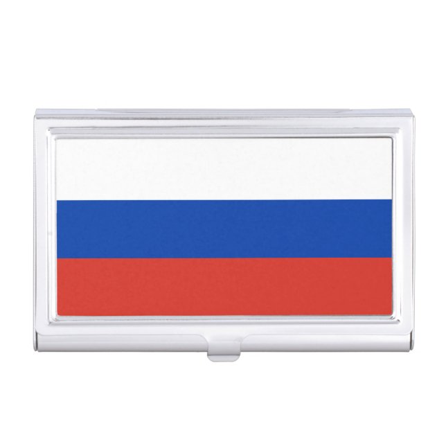 Russia Flag Business Card Case (Front)