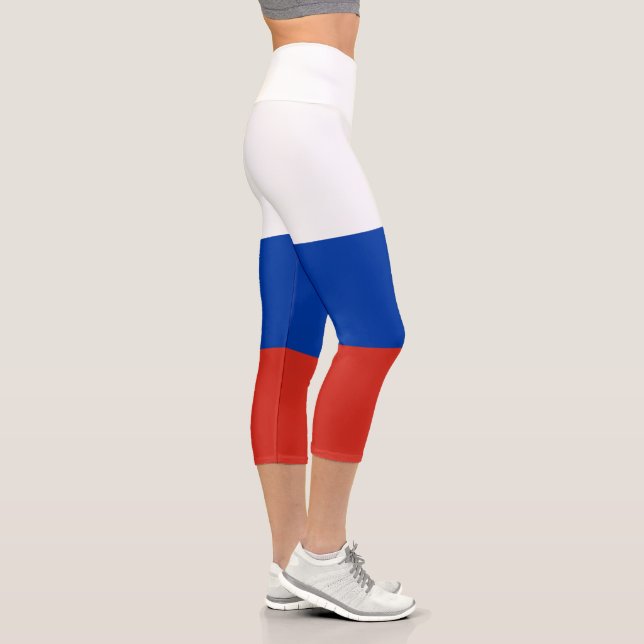 Russia Flag Capri Leggings (Right)