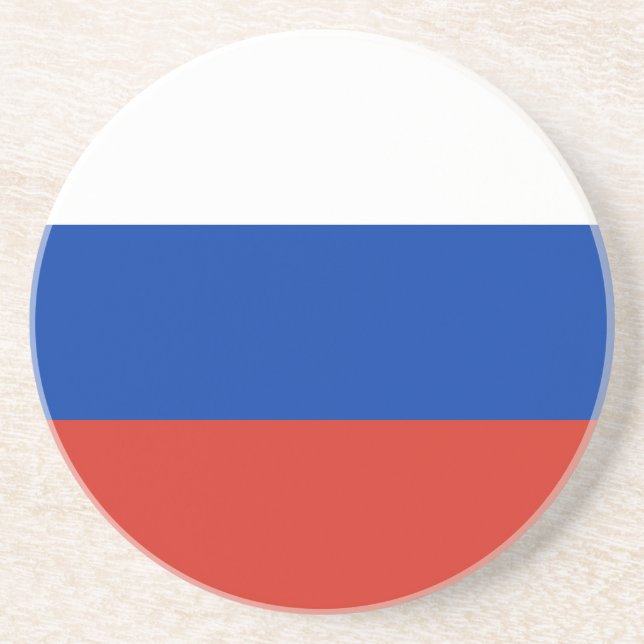 Russia Flag Coaster (Front)