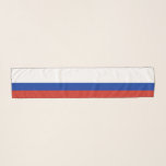 Russia Flag Colors White Blue Red Striped Scarf<br><div class="desc">Russia Flag Colors White Blue Red Striped Scarf</div>