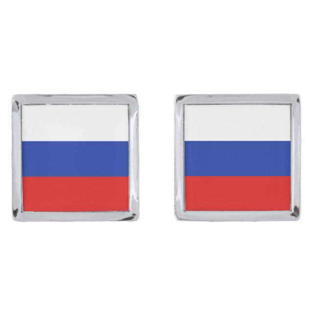 Russia Flag Cufflinks (Front)