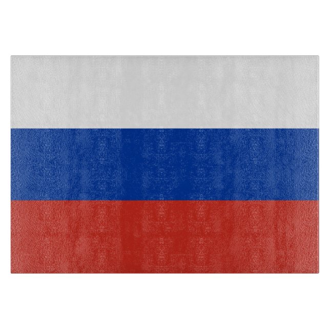 Russia flag cutting board (Front)