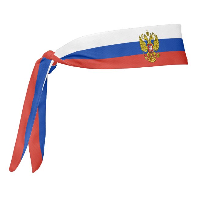 Russia Flag Elegant Patriotic Tie Headband (Rotate 270)