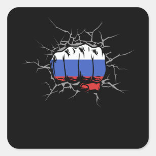 Flag of Russia (since 1991) Sticker for Sale by Smaragdas