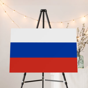 Russia flag foam board