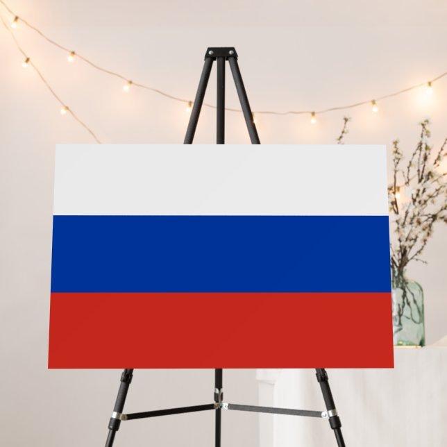 Russia flag foam board (In Situ (Stand))