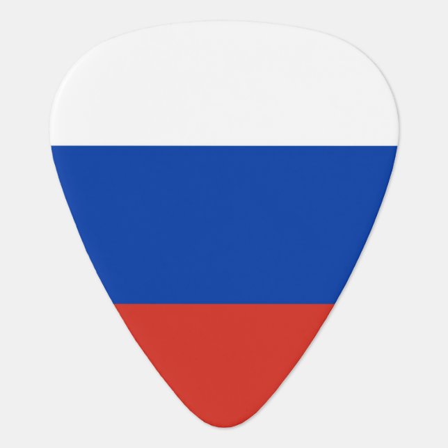 Russia Flag Guitar Pick (Front)
